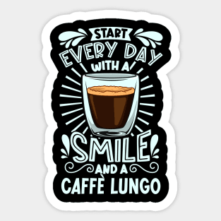 Smile with Caffè Lungo Sticker